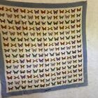 gucci silk scarf vintage butterflies