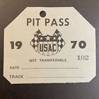 USAC 1970 Pit Pass Stub Auto Racing Races #402