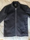 Abercrombie & Fitch Men Wool blend Jacket Navy Size M