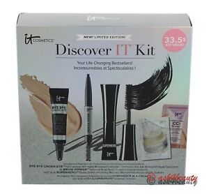 It Cosmetics Discover It Kit 5 pcs Sample Set Limited Edition New In Box
