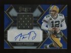 2022 Select AARON RODGERS Signature Material Patch Auto! SP Blue Prizm /35