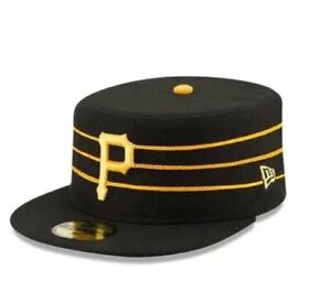 Pittsburgh Pirates New Era Alternate Throwback Pillbox Fitted Hat Size 7 1/2 New