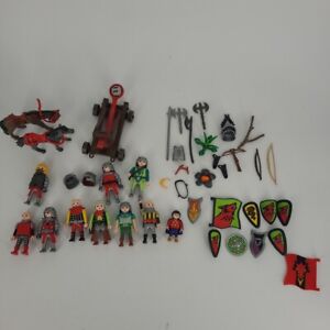 Playmobil Medieval Knights Castle Figures Mix Lot Weapons Horses Dragon Lot