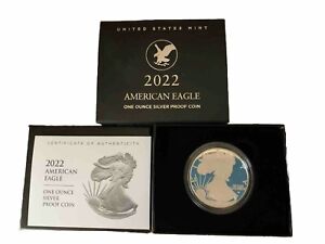 New Listing2022-W 1 oz Proof American Silver Eagle (w/Box & COA)