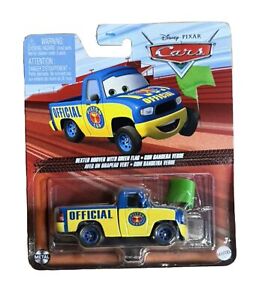 Disney Pixar Cars Dexter Hoover with Green Flag * Piston Cup * METAL Mattel NEW