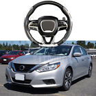 For Nissan Altima 16-21 Carbon Leather Car Steering Wheel Cover Auto Accessories