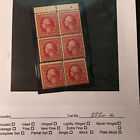 US Stamp # 332a MNH 2cent ROSE WASHINGTON  1909 Broken pane