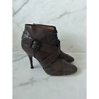 GIVENCHY Leather Military Heels Ankle Boots Size 37/7