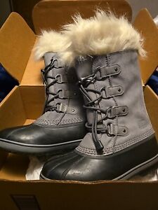 Sorel Women’s Size 6 Caribou Winter Snow Boots Wool Liners Waterproof Kaufman