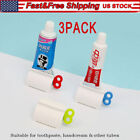 3x Toothpaste Squeezer Bathroom Tube Easy Stand Dispenser Rolling Holder Seat US