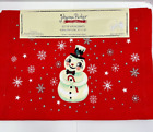 Johanna Parker Christmas Placemats Snowman Snowflakes Set of 4 New 13’ x 19’