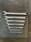 Snap-On 7-Piece 12 Point SAE Combo Wrench Set / OEX 30, 28, 26, 24, 20, 14, 12
