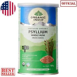 Psyllium Organic India Exp.2025 OFFICIAL 6 Box 600 gram Entire Gastrointestinal