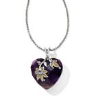 Brighton  Indira Heart Reversible amethyst necklace   NWT $118