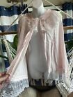 VTG Cinzia Linea Intima Gorgeous Lacy NightGown Poets Shirt Pink P/S NWT