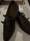 Magnanni Shoes Mens Size 11 Silvio Tabaco Double Monk Strap Brown Leather Cap