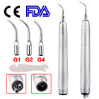 USA Dental Ultrasonic Air Perio Scaler Handpiece Hygienist 2/4-Holes With 3 Tips