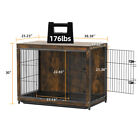Large Wooden Dog Crate Puppy Cage Pet Kennel House End Table Furniture with Tray