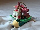 Christmas ornament lustre fame mouse sailing in pencil boat MAX1674
