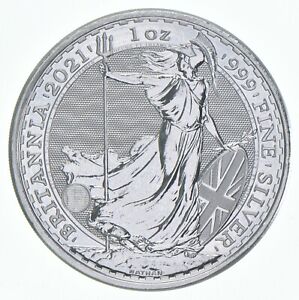 Better Date 2021 Great Britain 2 Pounds 1 Oz. Silver Britannia World Coin *370