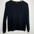 Ann Taylor 100% Pure Cashmere Sweater Medium Coastal Crewneck Fitted Cozy