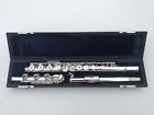 Professional 17 Open Hole Silver-Plated Carved Flute French Key E Key B Foot