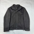 Ike Behar Mens Large Coat Jacket Wool Blend Charcoal Business Casual