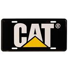 Caterpillar CAT Heavy Equipment 3D Embossed Black & Yellow Metal License Plate