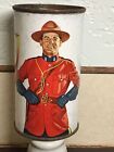 #DFT22 VTG DREWRYS WhiteSHEILD STEEL FLAT TOP BEER CAN EXTRA DRY INDIANA MOUNTIE