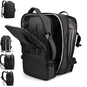 Expandable Travel Backpack Men Laptop Anti Theft School Bag Rucksack
