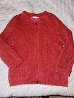 CAbi Cardigan Sweater Womens XL Salmon 2 Way Full Zip Jacket Style 620 Lined