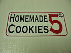HOMEMADE COOKIES Sign Kitchen Texas Louisiana Bakery Country Store Bake Sale Pie