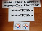 MIGHTY TONKA CAR CARRIER WITH STEEL VINYL PEEL AND STICK