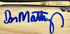 Don Mattingly Signed Louisville Slugger Game Model Bat M110 Yankees Auto JSA COA