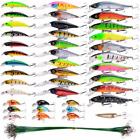Set of Mixed Fishing Kits Crankbait Minnow Popper Lure Bass Baits Wobbler Set