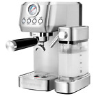 Stainless Espresso Maker 20-Bar With Automatic Milk Frother and Removable Water