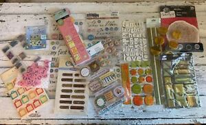 Large Lot~New~Stickers Cutouts Misc. Craft Scrapbooking Supplies