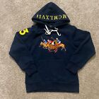Polo Ralph Lauren Polo Sport Racing Hoodie Mens Medium Navy Blue Embroidered
