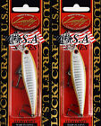 New Listing(LOT OF 2) LUCKY CRAFT POINTER 78SP 3/8OZ PT78SP-110 BONE SHAD H2102