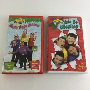 The Wiggles VHS Tape Lot Yule Be Wiggling Holiday Wiggling Christmas Vintage