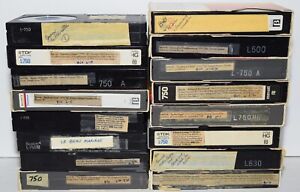 Lot of 16 Recorded Beta Tapes Sold as Used Blank Unknown Content 1970s 1980s #50