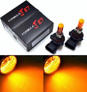 Halogen 9006 HB4 55W Orange Amber Two Bulbs Fog Light Stock Plug Play Replace OE (For: 2022 Kia Rio)