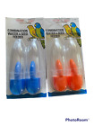X's 2 - 2 Pk Vo-Toys Bird Small Water & Seed Cage Bar Combo Tubes Parakeet Finch