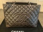 Chanel Caviar Quilted Grand Shopping Tote GST Dark Brown