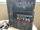 Icom IC-735 HF Transceiver AM FM SSB CW 100W Ham Radio +Mic, Manual + Box