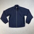 Adidas Golf Jacket Mens Small Climalite Full Zip Vintage Blue Windbreaker