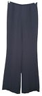 Escada Black Silk Side-Zip Dress Pants Size EU 36 US Small