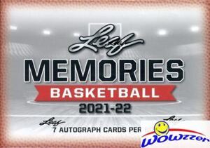2021/22 Leaf Memories Basketball Factory Sealed HOBBY Box-7 AUTOGRAPHS! Loaded!