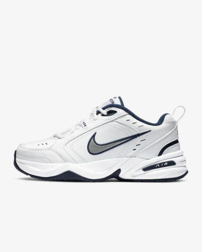 Nike Men's Air Monarch IV Wide (4E)  White Training Shoes 416355-102