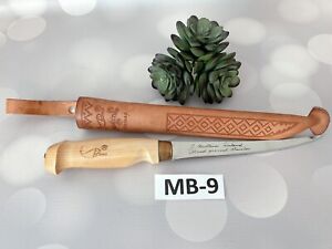 New ListingJ. Marttiini Rapala Fish Fillet Knife Blade W/Leather Sheath Finland